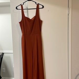 Square neck jumpsuit